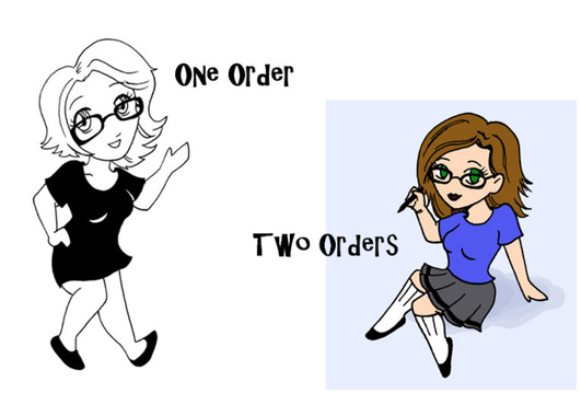 draw you as a chibi cartoon big1