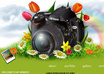 add an Arabic text layer on your photoshop drawing