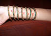 write ur message on the hand in between my bangles