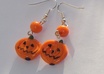 give You a Pair of HandMade Halloween Pumkin Earrings small1