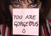 write your ad on a Post-It note, stick it between my Big Blue Eyes, and send you a cool picture of it small1