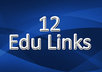 give 12 edu or org backlinks for instant boost in the authority and ping 24 hours delivery
