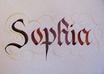 write in calligraphy