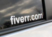 make you a custom nine inch long vinyl decal to stick on your car window laptop etc to promote your website atusername or anything small1