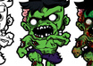 create a amazing and bloody zombie small1