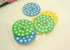 send you hand painted chipboard buttons and donate 3 bucks to charity