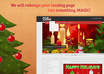 design your website landing page in the spirit of Christmas small1