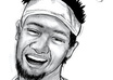 draw a Traditional Style Drawing in black and white of you or someone you know small1