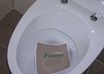 create a message in a toilet