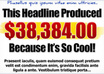 create a customizable Headline, Header graphics, highlight graphics and Guarantee certificates graphics