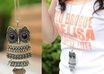 sell you a Cute Owl With Big Eye Pendant Necklace