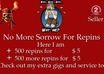 do 500+ Pinterest RePin for your shares, website/blog or youtube video only