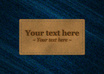 put your text on a digital leather tag