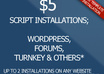 install wordpress, joomla, forums and other standard turnkey scripts