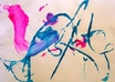 send you a complete greeting card with my 2 year old artists painting