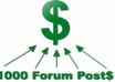 create 1000 Backlinks From High PR Forums