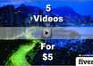 create 5 different slideshow videos and also send you the required html, swf and js files to host the video on your own website small1