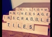 artistically form any phrase in scrabble letters for any occasion