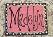 paint your childs name or your family name on cavas
