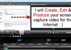 create a Screen Capture video covering your Product, Business etc for 3 minutes