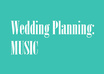 create a wedding playlist