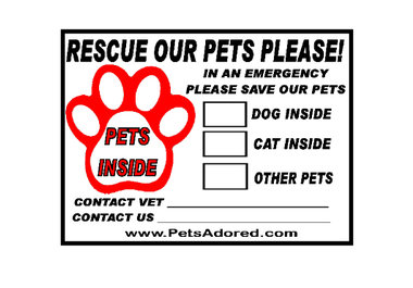send 2 Pet Rescue Window stickers big1