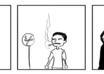 draw a 3 panel webcomic