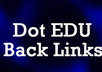 create 14 edu backlinks on high authority sites and will complete your order within 12 hrs