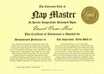 issue a Nap Master Certificate for your favorite napper