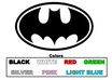 make x2 Batman Logo decals