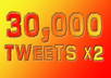 tweet your ad twice to my 30,000plus followers