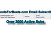 email blast a brief ad or shoutout to over 2000 of my music producer subscribers