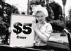 email an image of Marilyn Monroe holding your message, logo or picture
