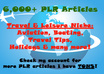 give you a HUGE sized package of plr articles 6000+ in the Travel Niche
