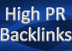 create 10 backlinks PR4, PR5, PR6