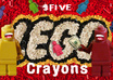 be LEGOized With 6 Mini Fig Crayons