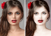 do retouch, remove dust, grain, background, glow image