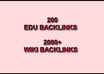 create The Best Edu Pyramid with 200 Edu and 2000+ High PR Wiki Backlinks