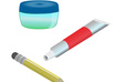 draw three objects
