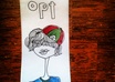 hand draw original art on a sticker