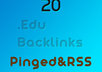 create High Quality 20 .edu backlinks