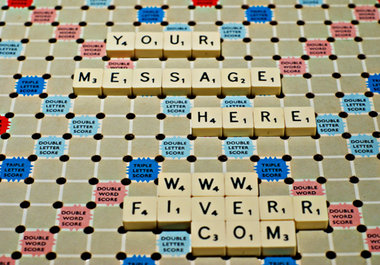 write your message on a scrabble board big1