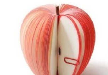 send you Unique Creative Apple Shaped Memo Pad big1