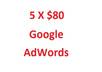 send You 10 X 80 USD Google Adwords Coupons