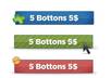 create 5 custom and unique buttons with any color,picture and text that you want just