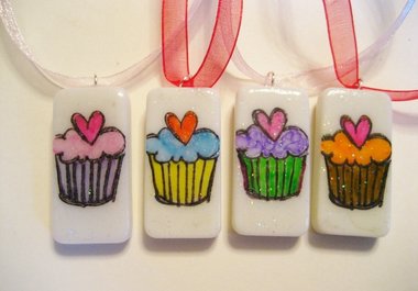 send you a cute stamped, colored, and sealed domino pendant on organza ribbon to US address only big1
