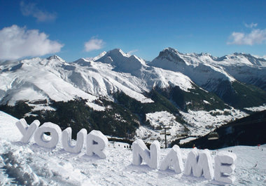 use your name and make snow letters for you big1