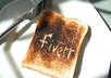 put your website name or short message onto toast and send you a high resolution picture of it great for advertising or just sending a unique message