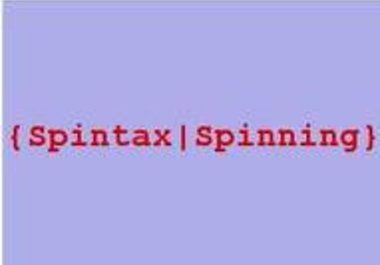 spin your article, make it unique and deliver up to 1000 unique variations of it big1