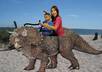 make a picture of you or your children riding a dinosaur